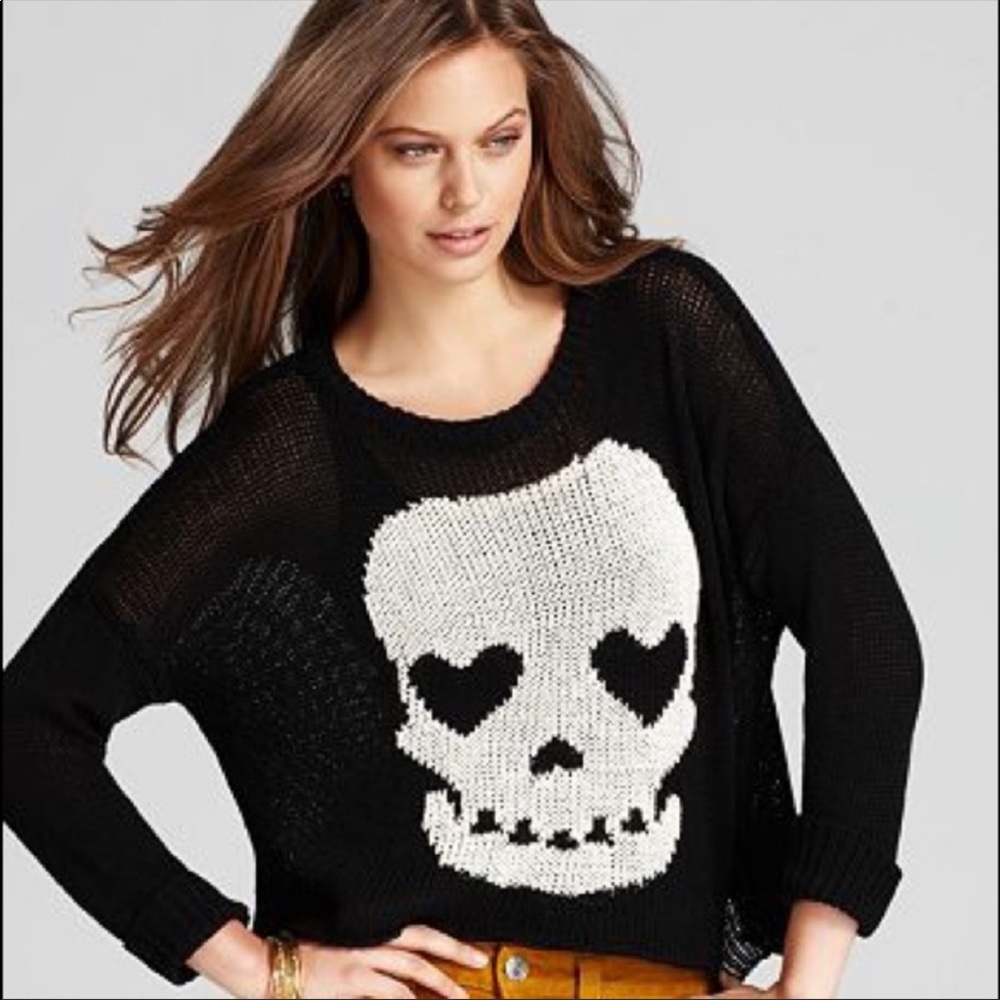 Vintage Havana black skull sweater